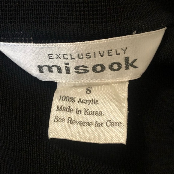 EXCLUSIVELY MISOOK Colorblock Open Cardigan with Shoulder Pads Size S - Picture 5 of 5